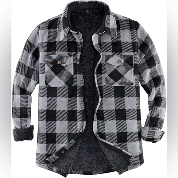 New Mens Sherpa Fleece Lined Winter Jacket Multiple Sizes - Picture 1 of 1